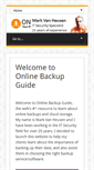 Mobile Screenshot of onlinebackupguide.org